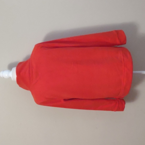 Tommy Hilfiger turtleneck orange faux fur fleece Size M - Picture 4 of 9